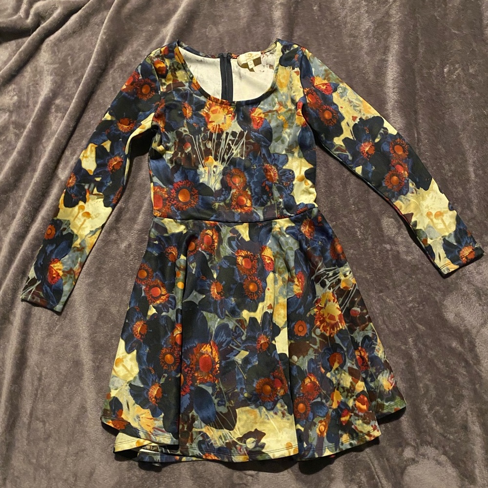 Collective concepts long sleeve mini dress